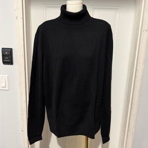 Saks Fifth Avenue Black Turtleneck Sweater Men’s